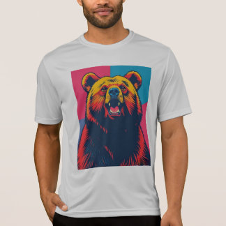 Grizzly Bear Pop Art T Shirt