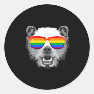 Grizzly Bear-Pridet Runt Klistermärke