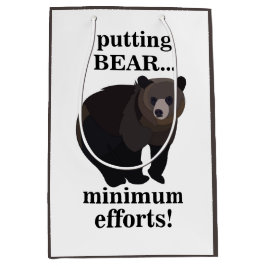 Grizzly Bear Putting Bear Minimum Efforts Funny