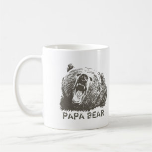 Grizzly Bear Roar Pappa Bear Kaffemugg