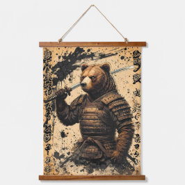 Grizzly Bear Samurai Warrior - Japanska Bläck Stil