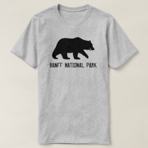 Grizzly Bear Silhouette Banff nationalpark T-shirt