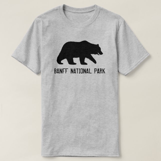 Grizzly Bear Silhouette Banff nationalpark Tee (Design framsida)