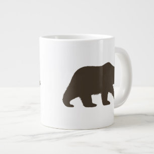 Grizzly Bear Silhouette   Vild av vilda djur Jumbo Mugg