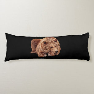 GRIZZLY BEAR SLEEPY BODY PILLOW KROPPSKUDDE