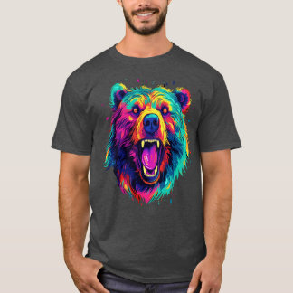 Grizzly Bear Smiling T Shirt