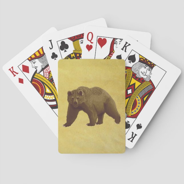 Grizzly Bear Spel Kort (Baksidan)