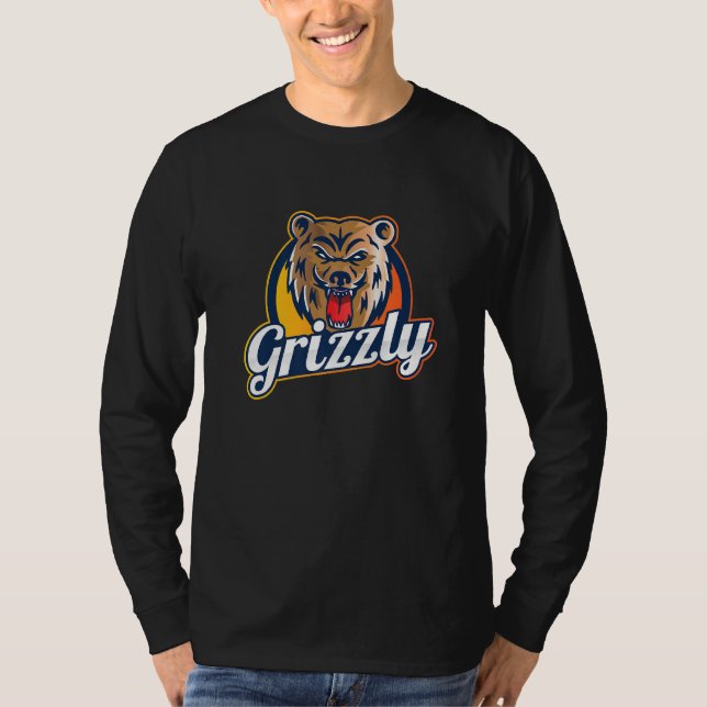 Grizzly Bear T Shirt (Framsida)