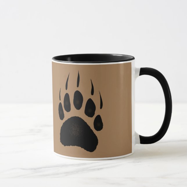 Grizzly Bear Tass avtryck Wildlife Design Mugg (Höger)