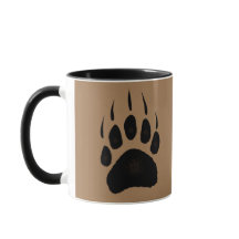 Grizzly Bear Tass avtryck Wildlife Design