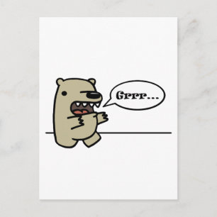 Grizzly Bear Vykort