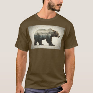 Grizzly Bear Wilderness Art T Shirt