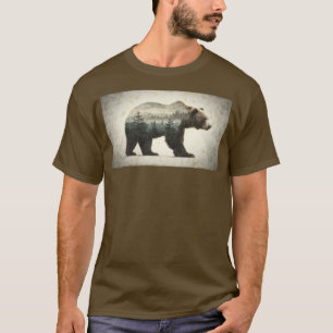 Grizzly Bear Wilderness Art T Shirt