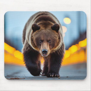 Grizzly Bear Wildlife Animal on Street Musmatta