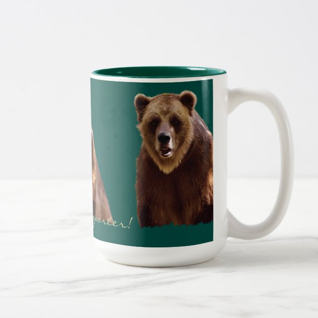 Grizzly Bear Wildlife-supporter Art Mugg (Höger)