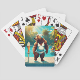 Grizzly Bears vid Bassäng Casinokort