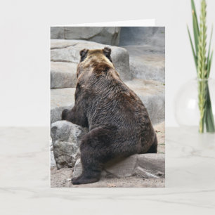 Grizzly Birthday Bear Kort