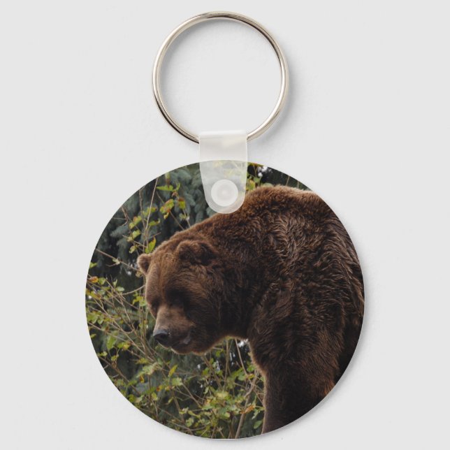 grizzly-björn-009 nyckelring (Framsida)