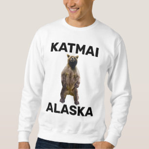 GRIZZLY BJÖRN KATMAI ALASKA T-SHIRTS HOODIES LÅNG ÄRMAD TRÖJA