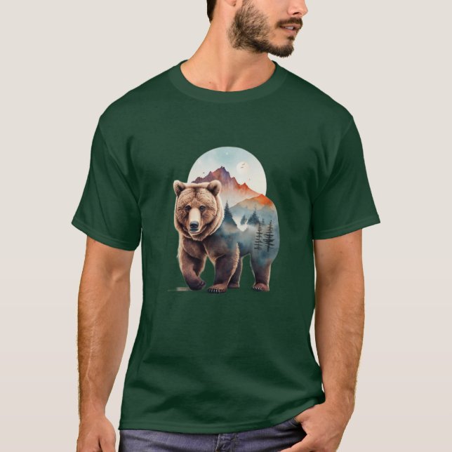 Grizzly björn T-Shirt (Framsida)