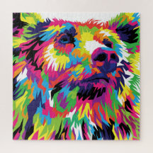 Grizzly-björnen, färgad popkonst
