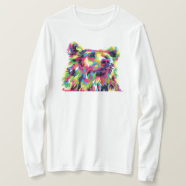 Grizzly-björnen, färgad popkonst t shirt