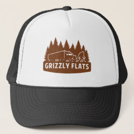 Grizzly flats Bigfoot Semi-Truck forest Silhouette Keps