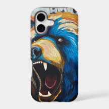Grizzly-målning - Wildlife Art iPhone 17-fodral