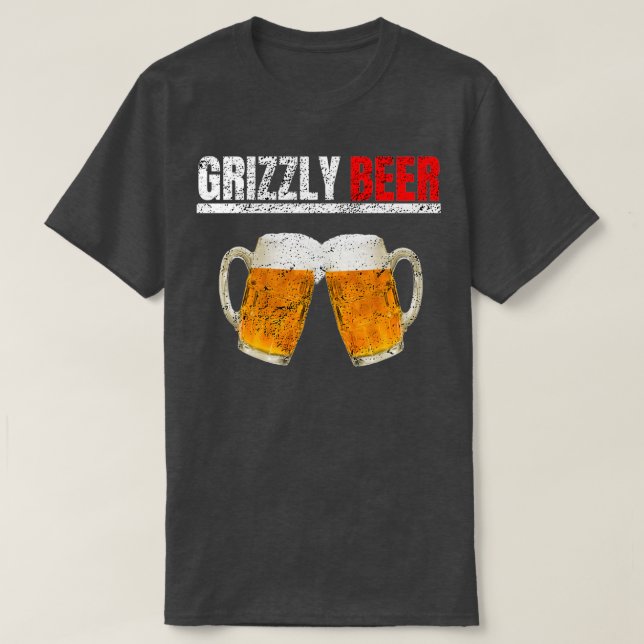 Grizzly Öl T Shirt (Design framsida)