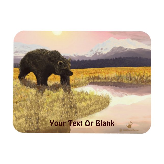 Grizzly Pond Magnet (Horisontell)