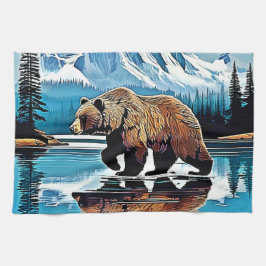 Grizzly Sjö Mountain View Kökshandduk