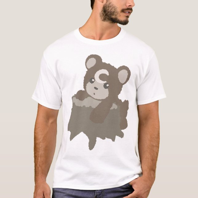 Grizzly Teddiursa T Shirt (Framsida)