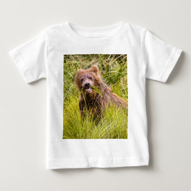 Grizzly unge, Alaska T Shirt (Framsida)