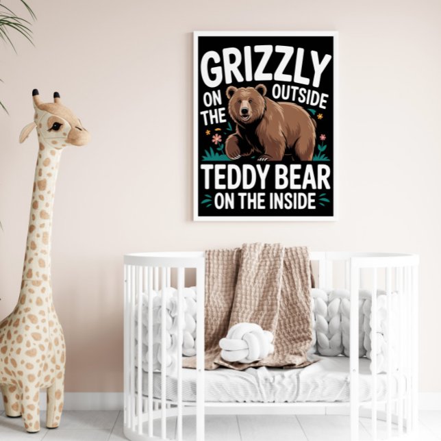 Grizzly Utsida, Nalle Insida Poster (Skapare uppladdad)