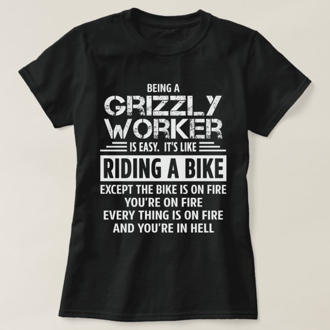 Grizzly Worker T Shirt (Design framsida)
