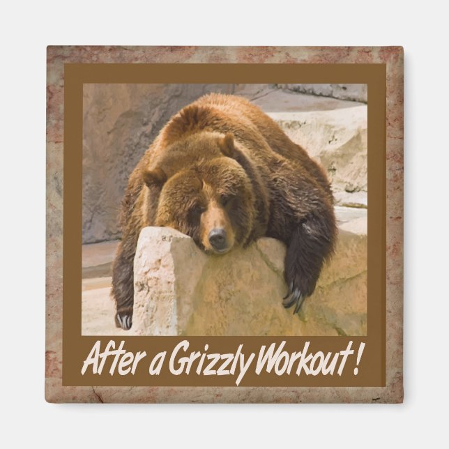 Grizzly Workout Magnet (Framsidan)