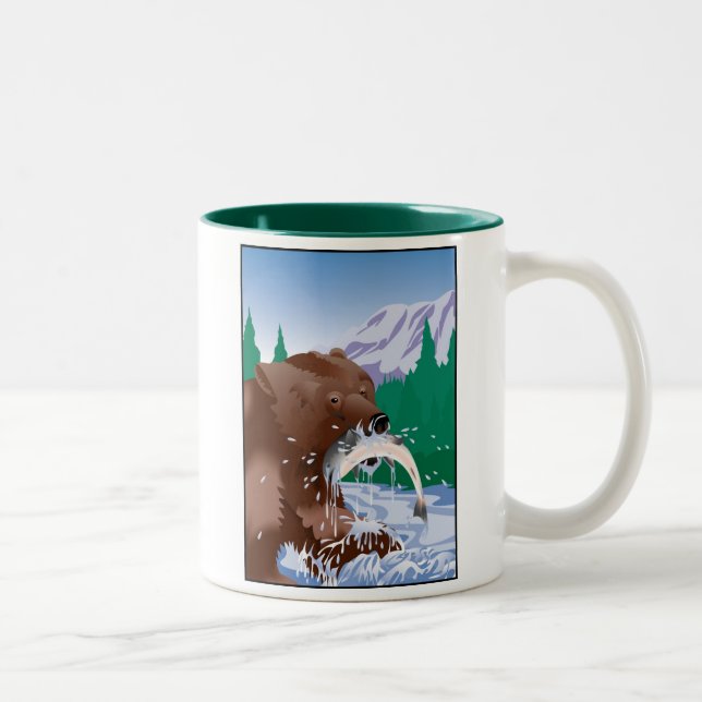 Grizzlybjörn, Alaska mugg (Höger)