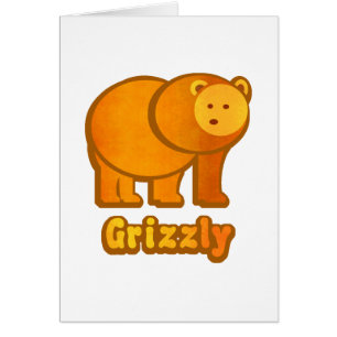 Grizzlybjörn Hälsningskort