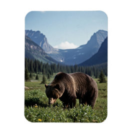 Grizzlybjörn i Glacier National Park Resa Magnet