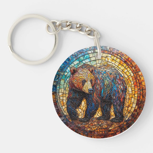 Grizzlybjörn i konstnärlig design (Framsidan)