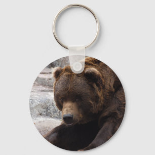 Grizzlybjörn Keychains Nyckelring