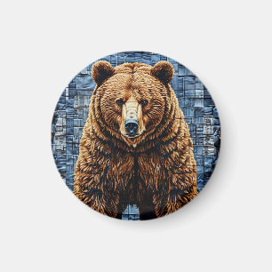 Grizzlybjörn Magnet