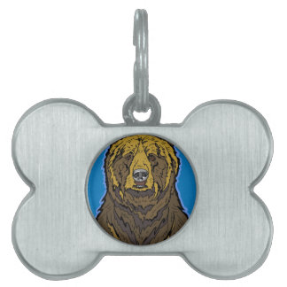 Grizzlybjörn Namnbricka Husdjur