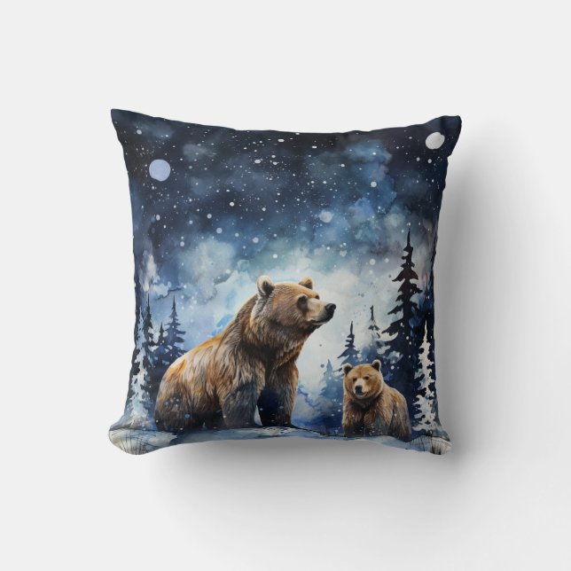 Grizzlybjörn och unge kudde (Framsida)
