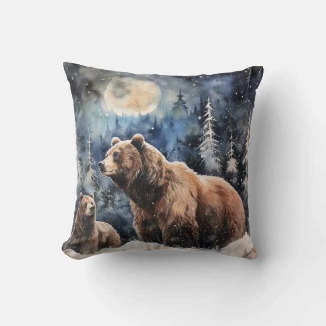 Grizzlybjörn och unge kudde (Framsida)