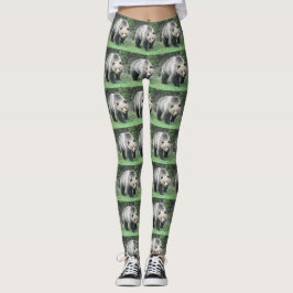 Grizzlybjörn Skogsplattor Design Leggings