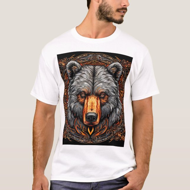 Grizzlybjörn T Shirt (Framsida)