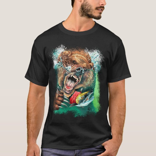 Grizzlybjörn T Shirt (Framsida)