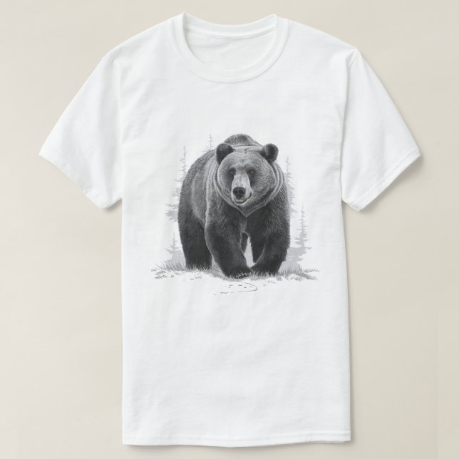 Grizzlybjörn T Shirt (Design framsida)