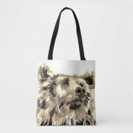 Grizzlybjörn toa tygkasse